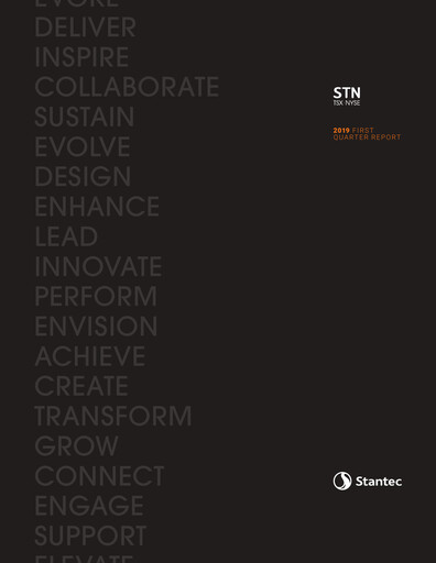 Miniature Stantec Rapport trimestriel 2019-q1