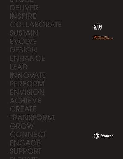 Miniature Stantec Rapport trimestriel 2019-q2