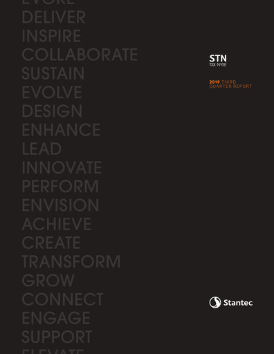 Miniature Stantec Rapport trimestriel 2019-q3