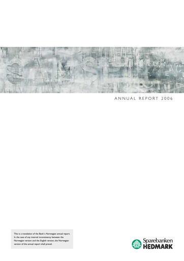 Thumbnail SpareBank 1 Annual Report 2006