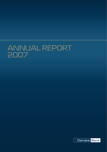 Thumbnail Danske Bank
 Annual Report 2007