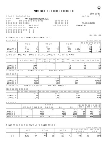 Thumbnail Imagineer Financial Statement fy2019