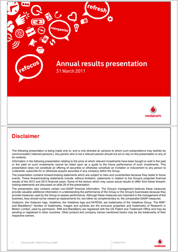 Thumbnail Vodacom
 Financial Statement 2011