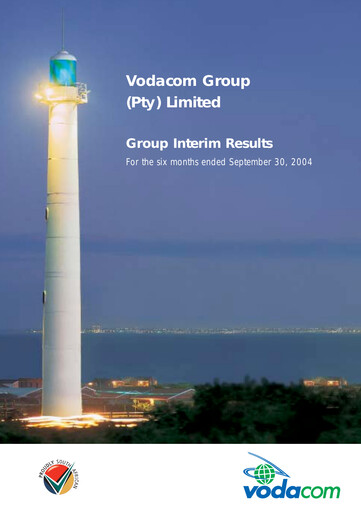Vorschaubild Vodacom
 Halbjahresbericht 2004-h1