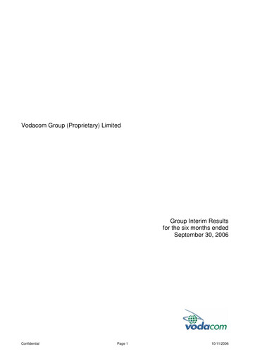 Vorschaubild Vodacom
 Halbjahresbericht 2006-h1