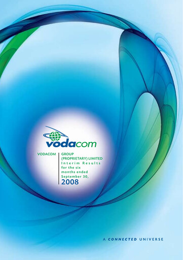 Vorschaubild Vodacom
 Halbjahresbericht 2008-h1