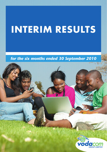 Vorschaubild Vodacom
 Halbjahresbericht 2010-h1