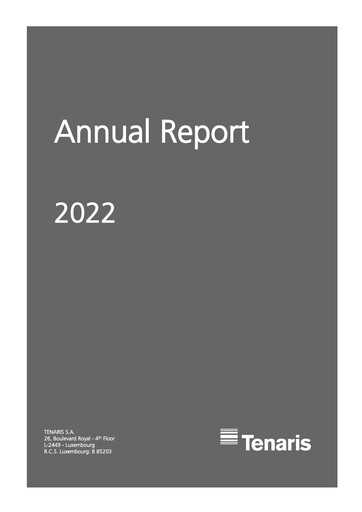Vorschaubild Tenaris Jahresbericht 2022