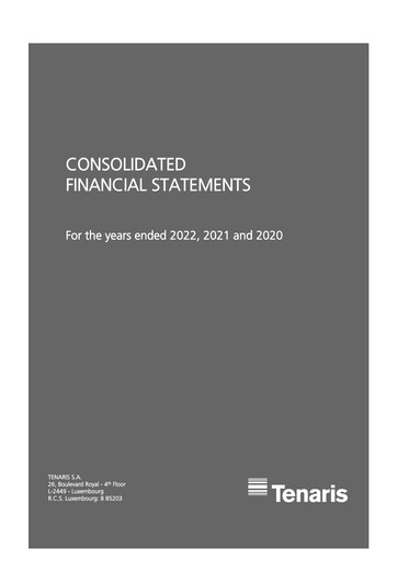 Thumbnail Tenaris Financial Statement 2022