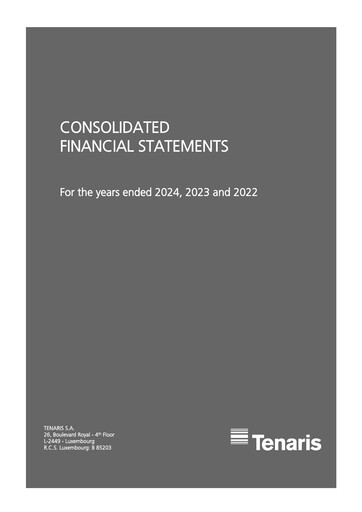 Thumbnail Tenaris Financial Statement 2024