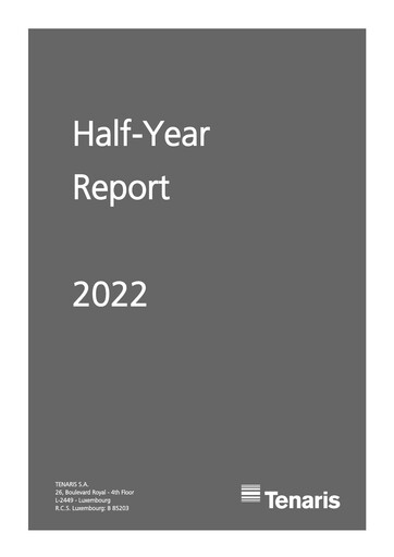 Thumbnail Tenaris Half-year Report 2022-h1
