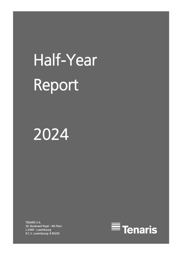 Thumbnail Tenaris Half-year Report 2024-h1
