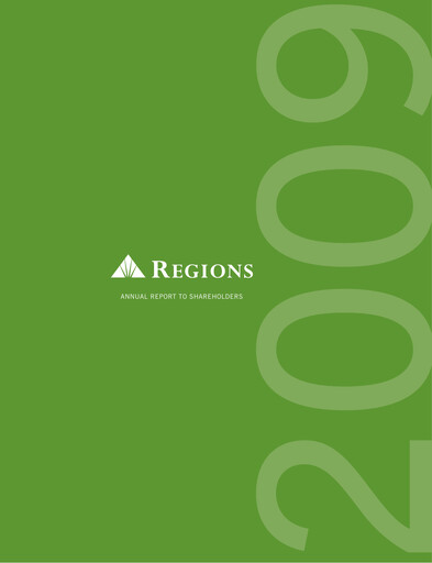 Thumbnail Regions Financial
 Annual Report 2009