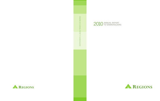 Thumbnail Regions Financial
 Annual Report 2010