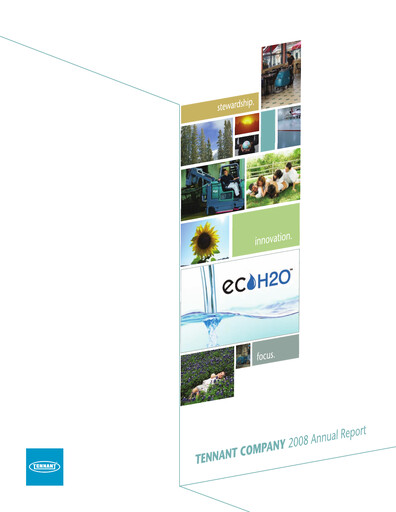 Thumbnail Tennant Company
 Annual Report 2008