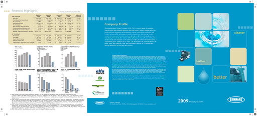 Thumbnail Tennant Company
 Annual Report 2009