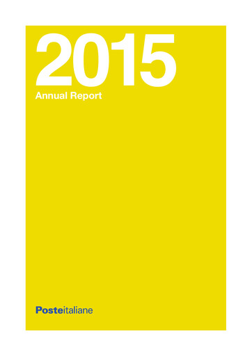 Thumbnail Poste Italiane
 Annual Report 2015