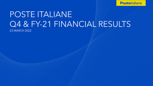 Vorschaubild Poste Italiane
 Finanzbericht 2021