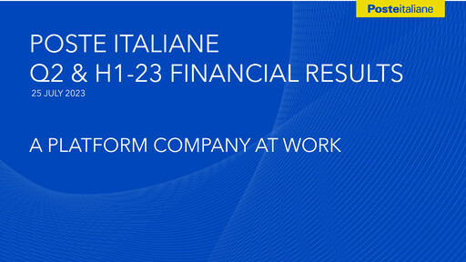 Vorschaubild Poste Italiane
 Halbjahresbericht 2023-h1