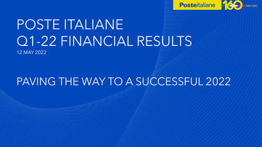 Vorschaubild Poste Italiane
 Quartalsbericht 2022-q1