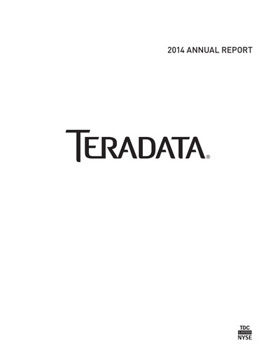 Thumbnail Teradata Annual Report 2014
