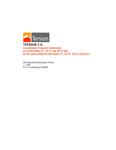 Thumbnail Ternium
 Financial Statement 2015