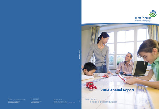 Thumbnail Umicore Annual Report 2004