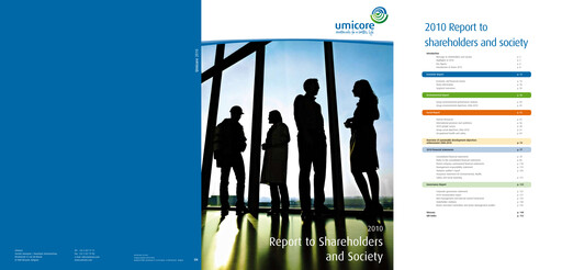 Thumbnail Umicore Annual Report 2010