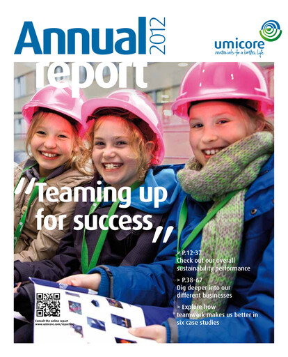 Thumbnail Umicore Annual Report 2012