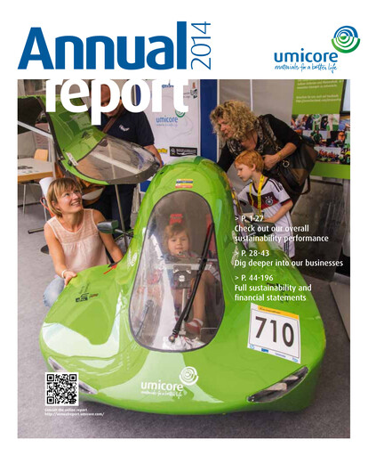 Thumbnail Umicore Annual Report 2014