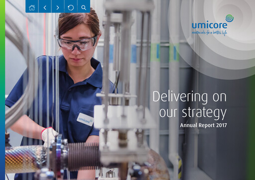 Thumbnail Umicore Annual Report 2017