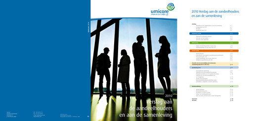 Thumbnail Umicore Annual Report 2010