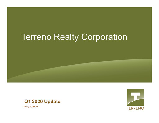 Thumbnail Terreno Realty
 Quarterly Report 2020-q1