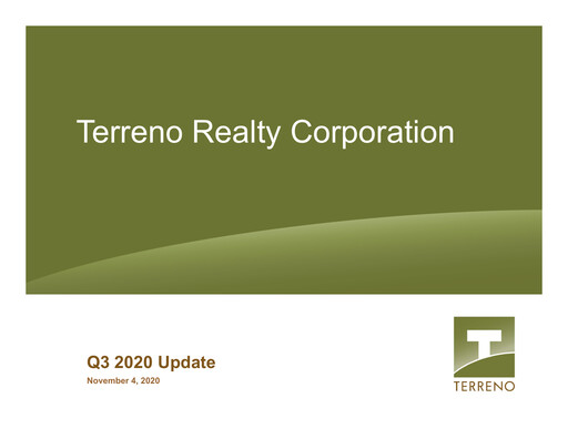 Thumbnail Terreno Realty
 Quarterly Report 2020-q3