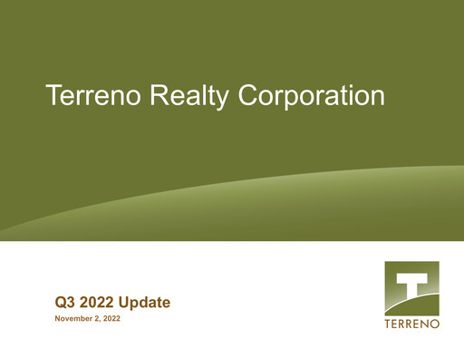 Thumbnail Terreno Realty
 Quarterly Report 2022-q3
