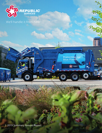 Thumbnail Republic Services
 Annual Report 2019