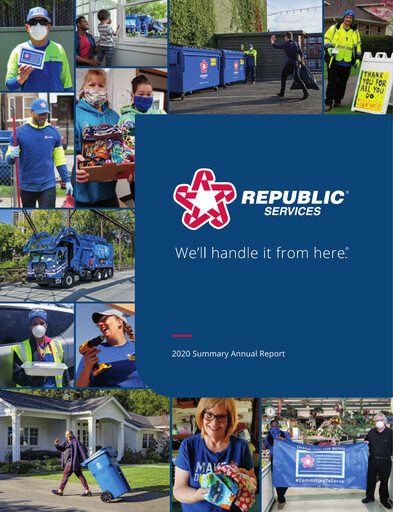 Thumbnail Republic Services
 Annual Report 2020