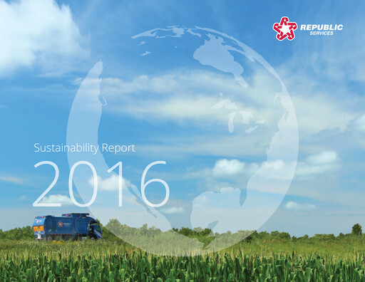 Thumbnail Republic Services
 Sustainability Report 2016