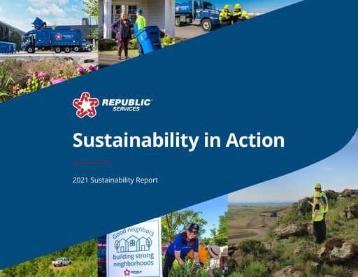 Thumbnail Republic Services
 Sustainability Report 2021