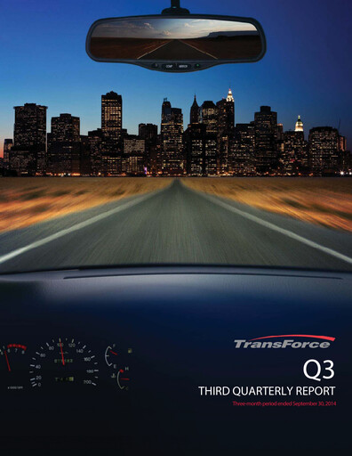 Thumbnail TFI International Quarterly Report 2014-q3
