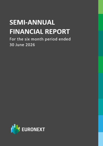 Thumbnail Euronext Half-year Report 2026-h1