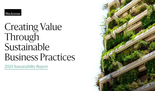 Thumbnail Blackstone Group Sustainability Report 2024