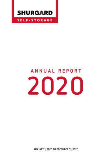 Thumbnail Shurgard Self Storage Annual Report 2020