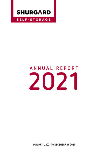 Thumbnail Shurgard Self Storage Annual Report 2021