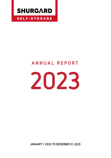 Thumbnail Shurgard Self Storage Annual Report 2023