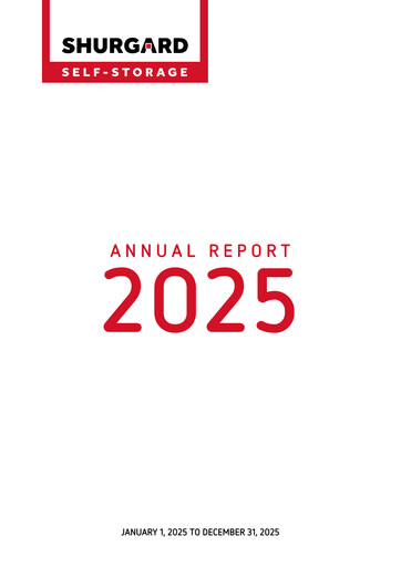 Thumbnail Shurgard Self Storage Annual Report 2025