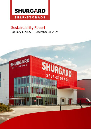 Thumbnail Shurgard Self Storage Sustainability Report 2025