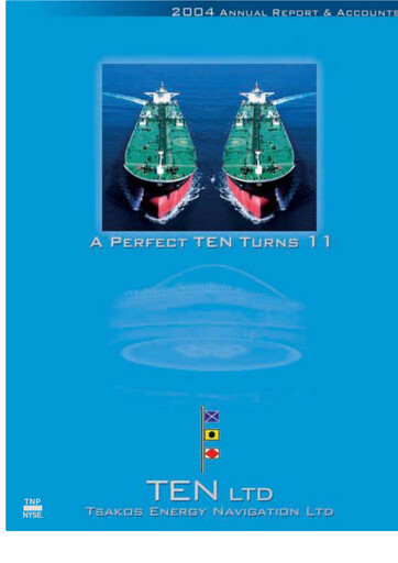 Miniature Tsakos Energy Navigation Rapport annuel 2004