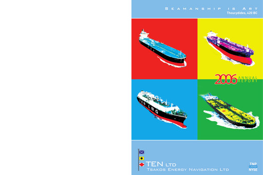 Miniature Tsakos Energy Navigation Rapport annuel 2006