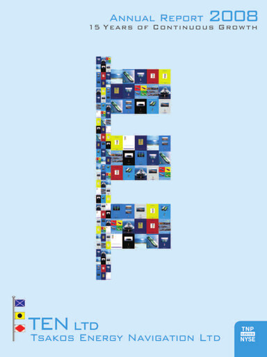 Miniature Tsakos Energy Navigation Rapport annuel 2008